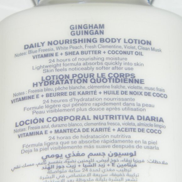 2 for/$25 Bath & Body Works Gingham 24 Hour Nourishing Body Lotion 8fl oz - Picture 4 of 4